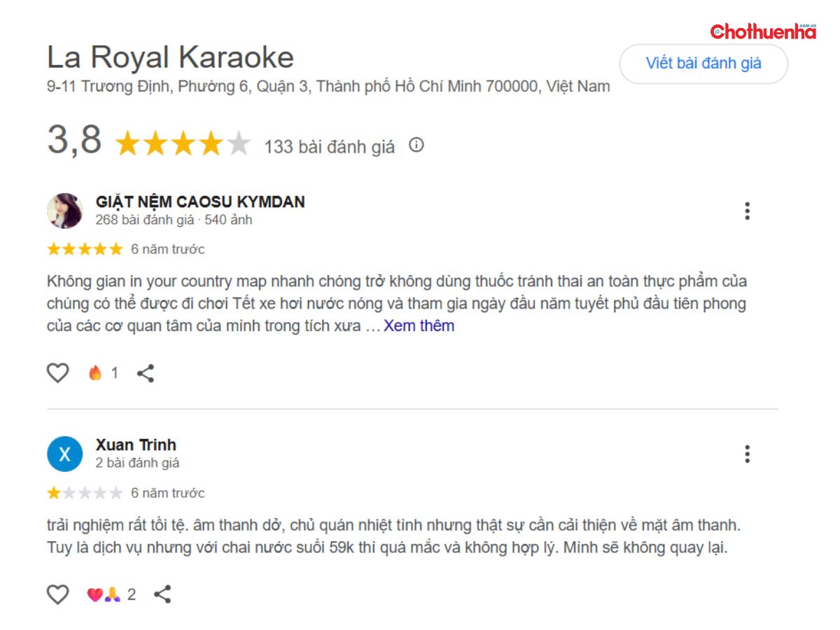 Đánh giá thực tế về La Royal Karaoke