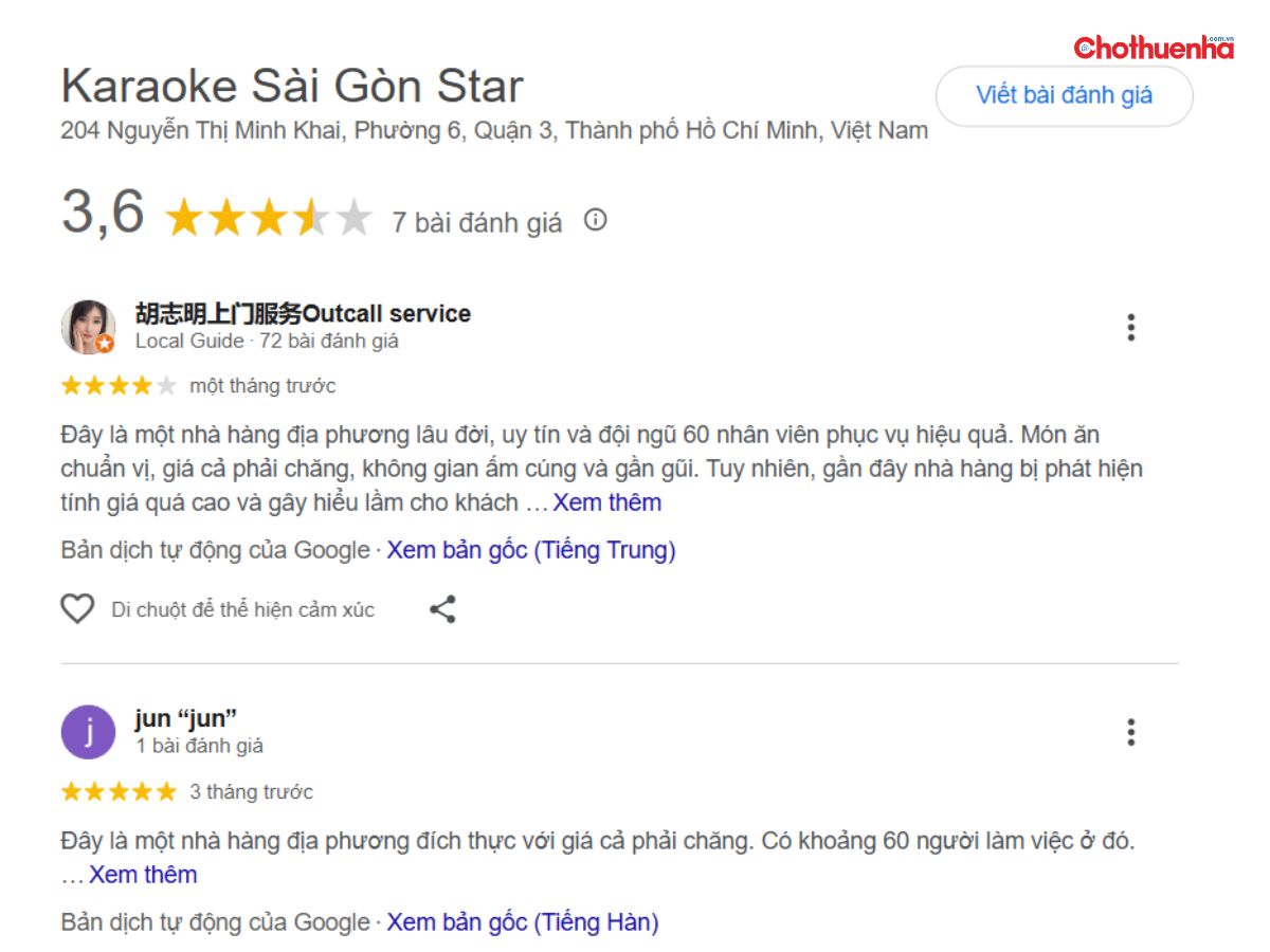 Đánh giá về Saigon Star Hotel Karaoke