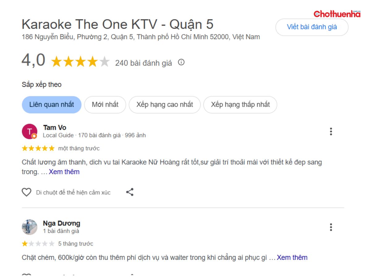 Đánh giá về Karaoke The One KTV