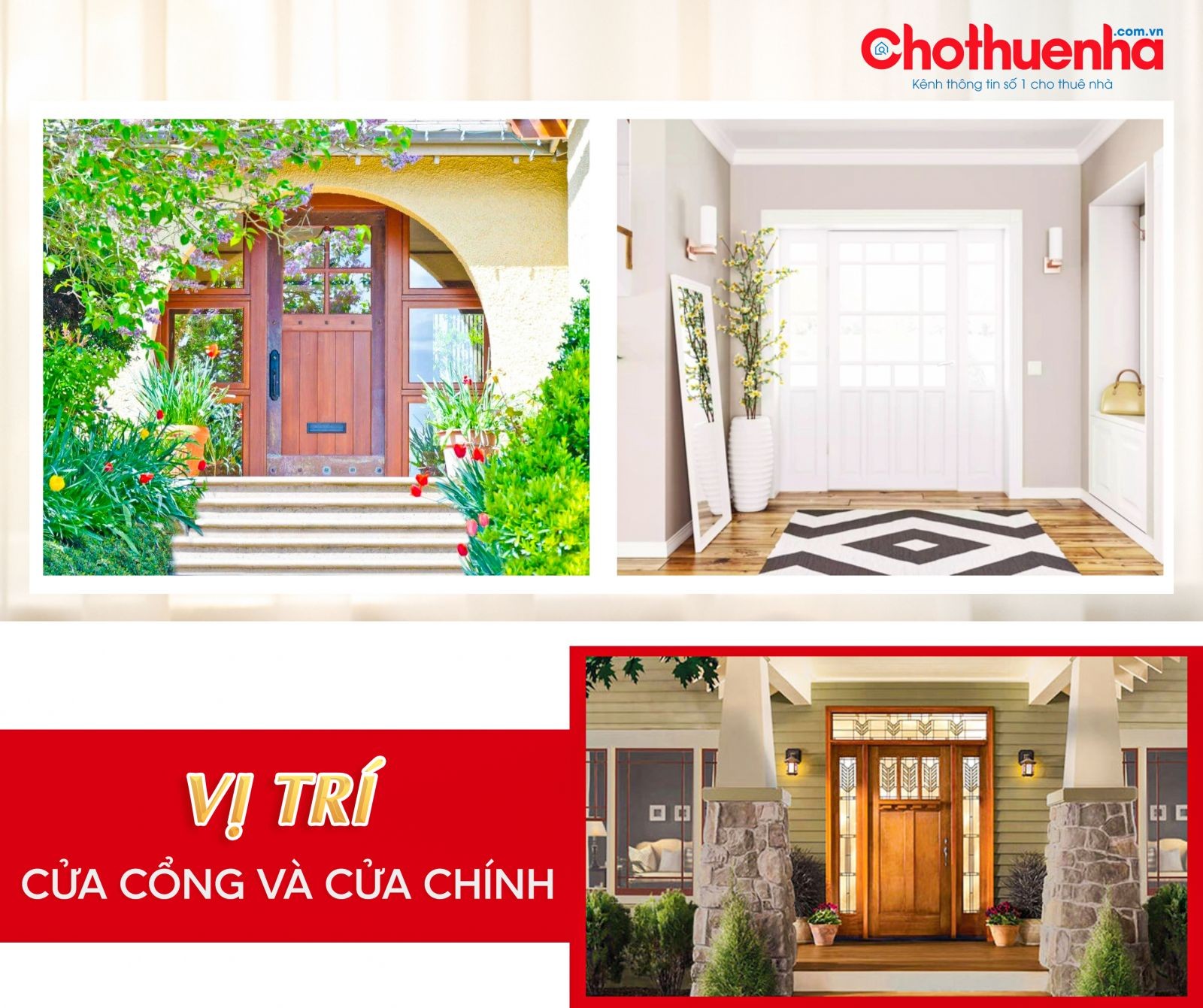 Hướng cổng và cửa chính 