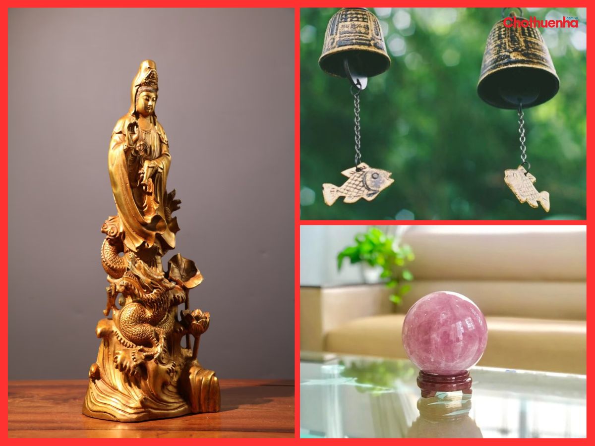 Vật phẩm phong thủy trước cửa nhà 