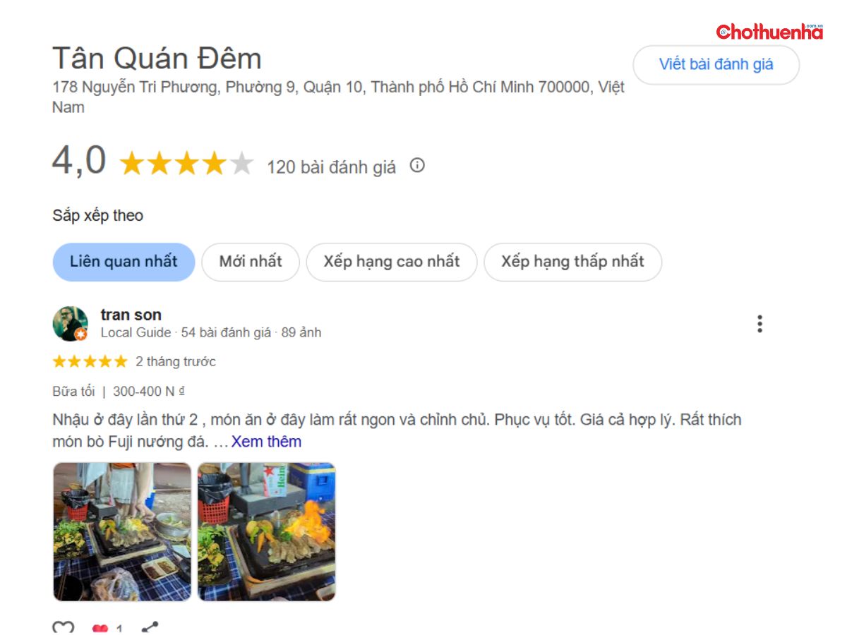 Đánh giá thực tế về Tân Quán Đêm