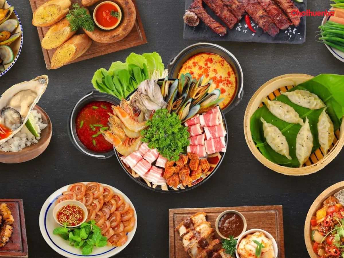 Đa dạng món ăn tại quán 
