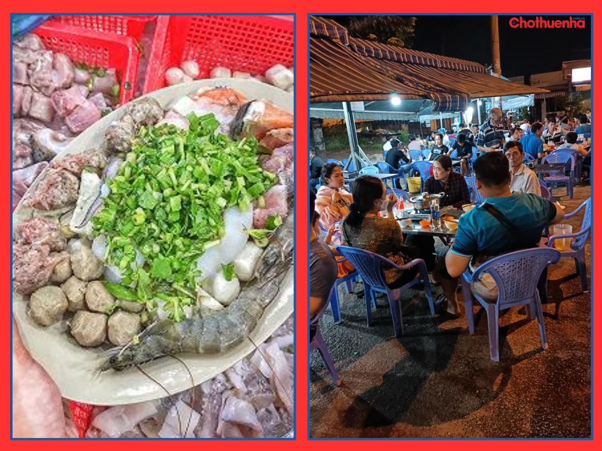 Món ăn tại Lẩu Xuân Lam được nhiều khách thích thú 