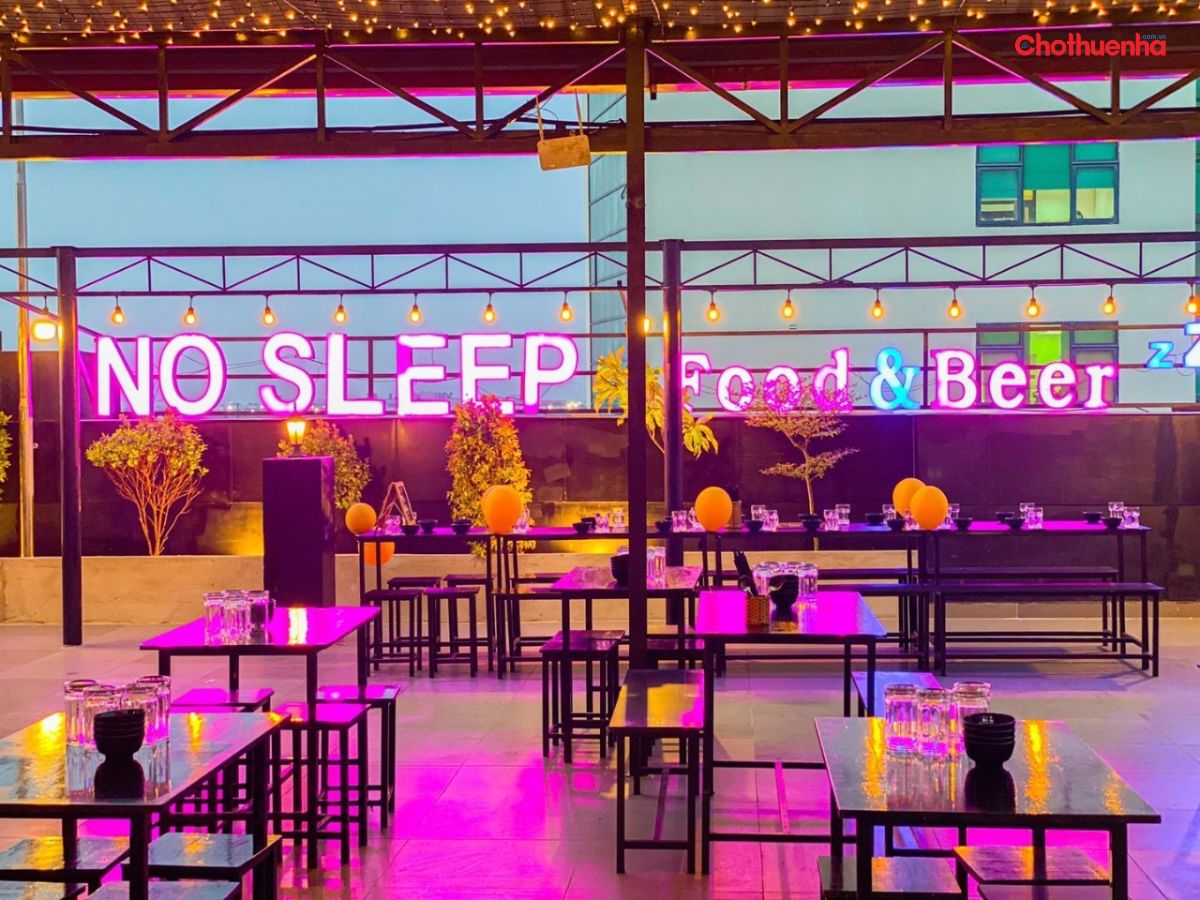 Không gian tại NO Sleep Rooftop
